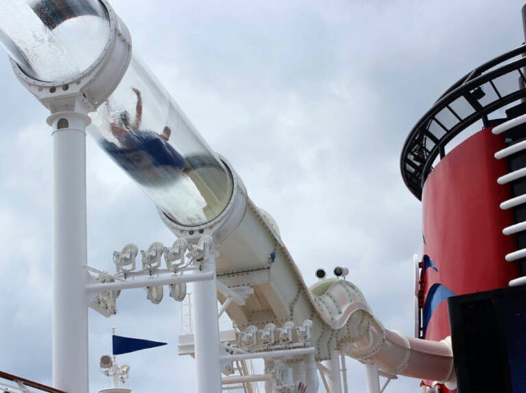 see through water slide