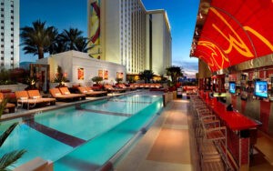long pool at a hotel